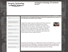 Tablet Screenshot of integritytechnology.org